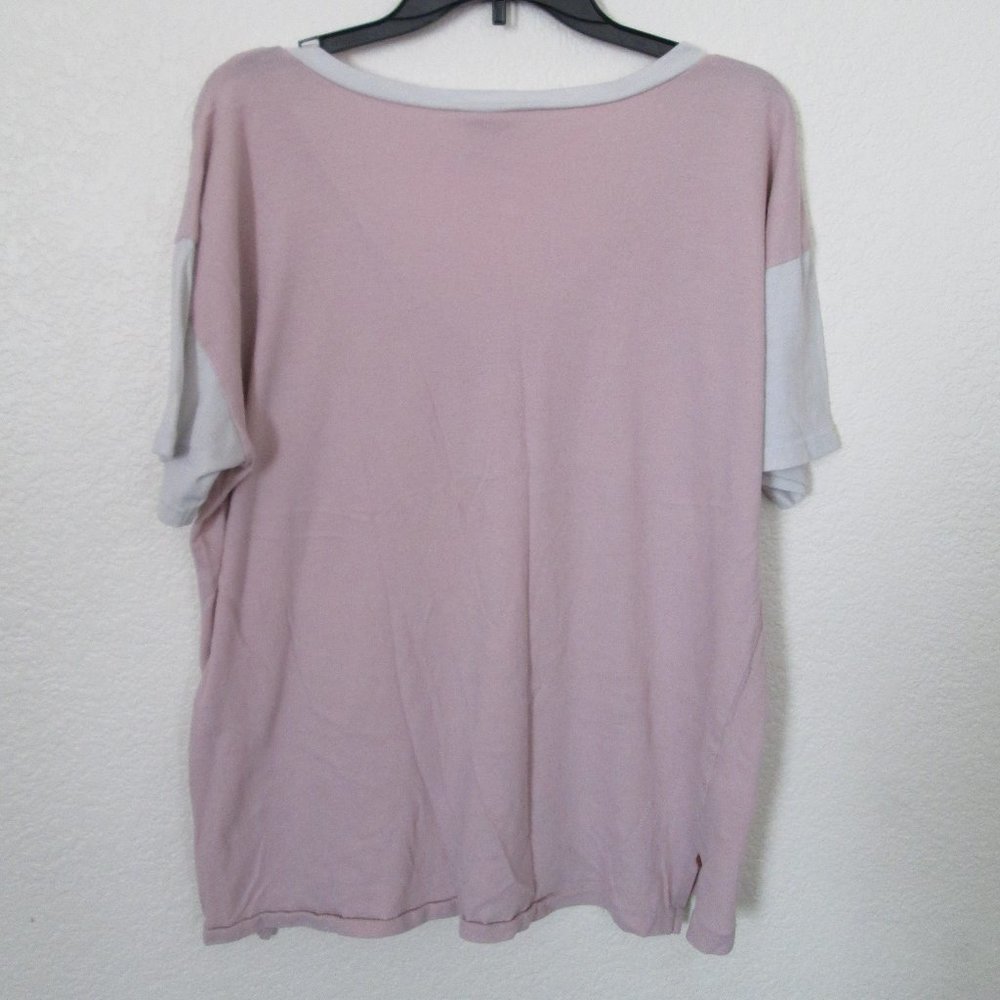 Pink Color Block Tee - Picture 2 of 5